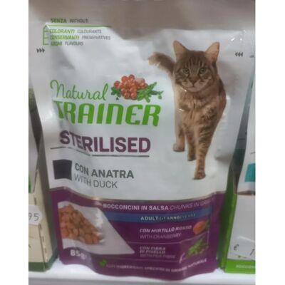 Natural Trainer Kattenvoer - Gesteriliseerd Eend 85g Natural Trainer Kattenvoer - Gesteriliseerd Eend 85g