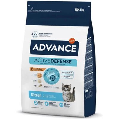 Advance Nourriture Chatons Poulet Riz - 3kg - Publicité Advance Nourriture Chatons Poulet Riz - 3kg - Publicité