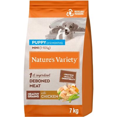 Nature's Variety Gezonde Granen Mini Puppy Kip - Hondenvoer Nature's Variety Gezonde Granen Mini Puppy Kip - Hondenvoer