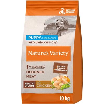 Karma dla szczeniąt z kurczakiem od Nature's Variety - 10kg Karma dla szczeniąt z kurczakiem od Nature's Variety - 10kg