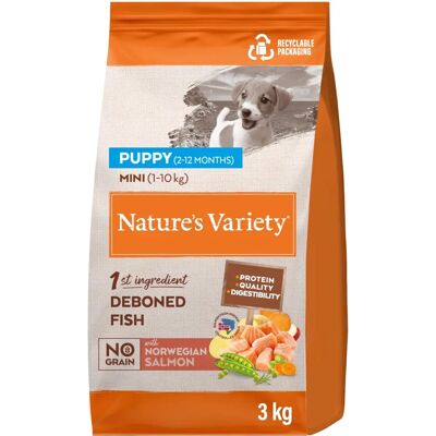 Nature's Variety Zonder Granen Mini Puppy Zalm - Hondenvoer Nature's Variety Zonder Granen Mini Puppy Zalm - Hondenvoer