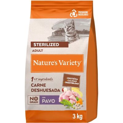 Nature's Variety Kalkoen Graanvrije Kattenvoeding - 3kg Nature's Variety Kalkoen Graanvrije Kattenvoeding - 3kg