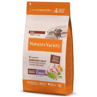 Nature's Variety Healthy Grains Chien Mini Adulte - Dinde - Petite Race - Publicité Nature's Variety Healthy Grains Chien Mini Adulte - Dinde - Petite Race - Publicité