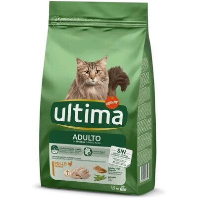 Nourriture pour Chats Adulte Poulet Ultima 7,5 Kg - Publicité Nourriture pour Chats Adulte Poulet Ultima 7,5 Kg - Publicité