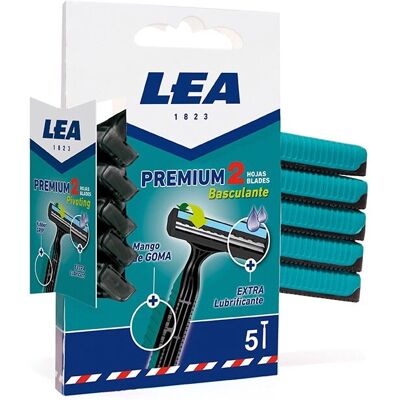 Lea Premium2 Barberhøvel - Fleksible Blader, Nøyaktig & Komfortabel Lea Premium2 Barberhøvel - Fleksible Blader, Nøyaktig & Komfortabel