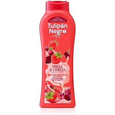 Gel de Bain Tulipán Negro Fraise et Cerise - Gel de Douche Gel de Bain Tulipán Negro Fraise et Cerise - Gel de Douche