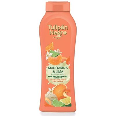 Tulipán Negro - Bad- och duschgel med mandarin och lime - 650ml Förpackning med 3 Tulipán Negro - Bad- och duschgel med mandarin och lime - 650ml Förpackning med 3