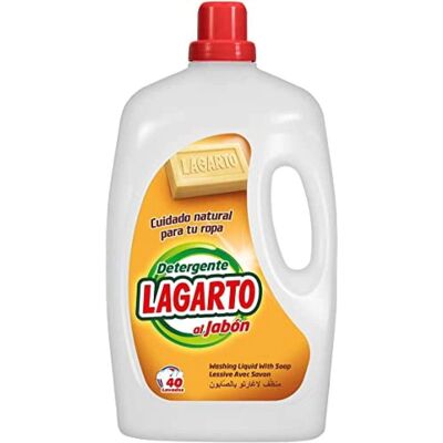 Detergente Líquido Lagarto - 40 Lavados - Pack de 4 Botellas Detergente Líquido Lagarto - 40 Lavados - Pack de 4 Botellas