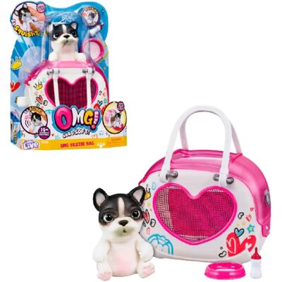 FAMOSA Peluche Interactivo - Perrito Omg con Bolso FAMOSA Peluche Interactivo - Perrito Omg con Bolso