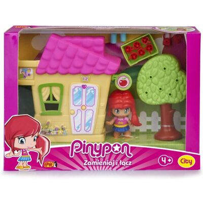 Zestaw Miniatur z Lalką Epee Pinypon - Żółty - Zestaw Miniatur Zestaw Miniatur z Lalką Epee Pinypon - Żółty - Zestaw Miniatur