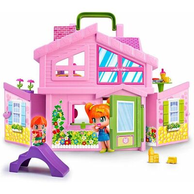 Maison Pinypon Rose Famosa - Ensemble Jouet Convertissable Maison Pinypon Rose Famosa - Ensemble Jouet Convertissable