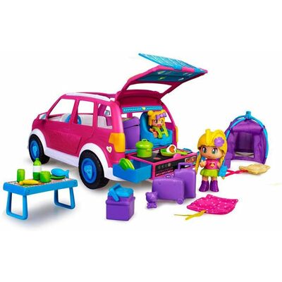 Famosa 700017015 Jeu avec voiture de camping et accessoires Famosa 700017015 Jeu avec voiture de camping et accessoires