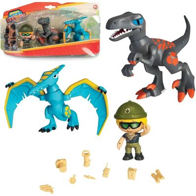 Pacchetto Dino Velociraptor Pterodactylus - Action Heroes Pacchetto Dino Velociraptor Pterodactylus - Action Heroes