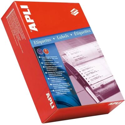 APLI Witte Zig-Zag Doorlopende Labels - 5000 Bladen APLI Witte Zig-Zag Doorlopende Labels - 5000 Bladen