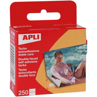 Points adhésifs double face 10x16mm Apli - Lot de 9 Points adhésifs double face 10x16mm Apli - Lot de 9