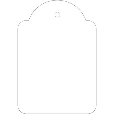 Apli Weiße Karton-Etiketten - 45 x 65 mm - 400 Stück Apli Weiße Karton-Etiketten - 45 x 65 mm - 400 Stück