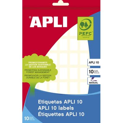 APLI 01635 Weiße rechteckige Selbstklebende Etiketten - 560 Stück APLI 01635 Weiße rechteckige Selbstklebende Etiketten - 560 Stück