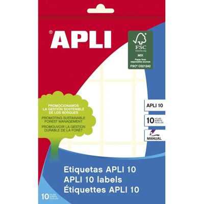 Étiquettes APLI 26x54mm Adhesif Permanent Écriture Manuelle Étiquettes APLI 26x54mm Adhesif Permanent Écriture Manuelle