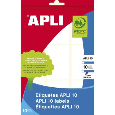 APLI Weiße Rechteckige Selbstklebende Etiketten - 90 Etiketten APLI Weiße Rechteckige Selbstklebende Etiketten - 90 Etiketten