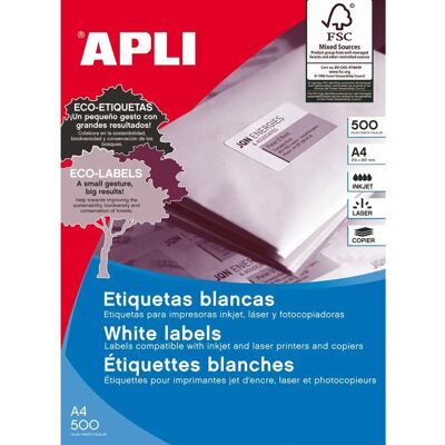 Etichette Bianche Permanenti A4 - Etichette Etichette Bianche Permanenti A4 - Etichette