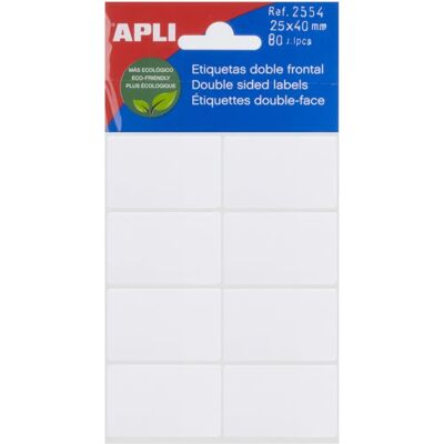 Étiquettes Double Face APLI - 25x40mm Étiquettes Double Face APLI - 25x40mm
