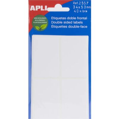 Étiquettes Double Face APLI - 34x53 mm Étiquettes Double Face APLI - 34x53 mm