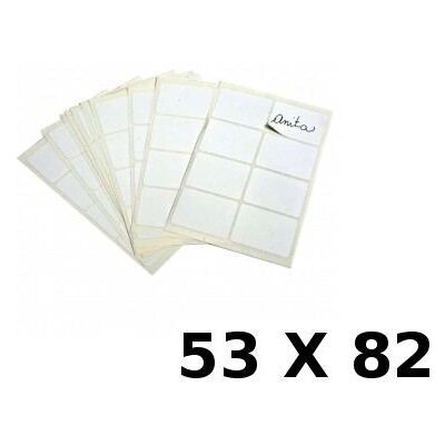 Lebez A2686 Autocollants enfants - Blanc, 53x82mm, 12 étiquettes Lebez A2686 Autocollants enfants - Blanc, 53x82mm, 12 étiquettes