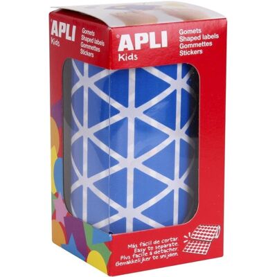 Rouleau d'autocollants triangulaires Apli Modèle 2832 Bleu Rouleau d'autocollants triangulaires Apli Modèle 2832 Bleu