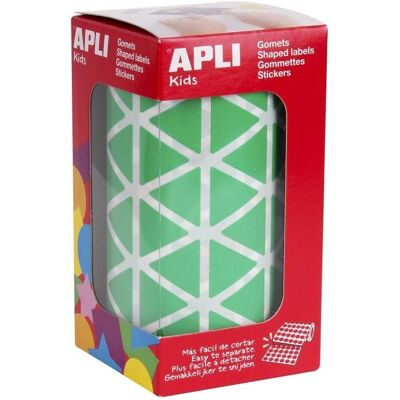 Autocollants Triangles Vert Apli - Rouleau pour Enfants Autocollants Triangles Vert Apli - Rouleau pour Enfants