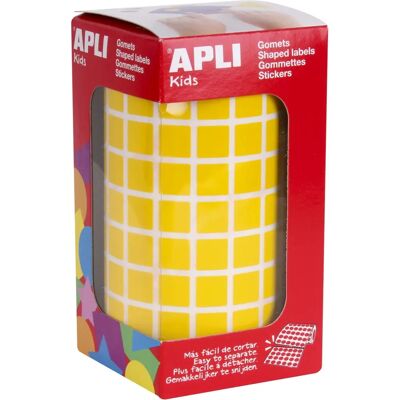 Autocollants Carrés Petits Apli - 10,5MM Jaune - Autocollants / Étiquettes Autocollants Carrés Petits Apli - 10,5MM Jaune - Autocollants / Étiquettes
