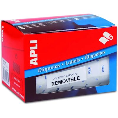 APLI Modell 10084 Fluorescerande Orange Avtagbara Rulletiketter - Etiketter APLI Modell 10084 Fluorescerande Orange Avtagbara Rulletiketter - Etiketter
