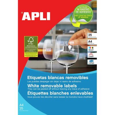 APLI 10197 White Self-adhesive Printer Label - Printer Label APLI 10197 White Self-adhesive Printer Label - Printer Label
