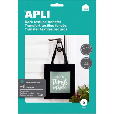 Papel de Transferencia APLI 10247 - Tela Oscura Papel de Transferencia APLI 10247 - Tela Oscura