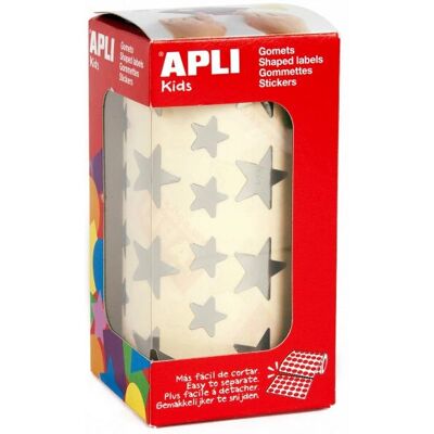 APLI Kids ezüst csillag matricák - 2360 db APLI Kids ezüst csillag matricák - 2360 db