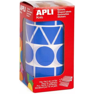 Autocollants de Formes Géométriques XL - Apli 27mm Bleu Autocollants de Formes Géométriques XL - Apli 27mm Bleu