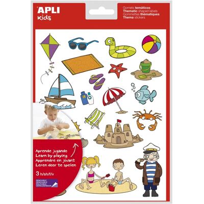 Autocollants décoratifs APLI 11435 - Amovibles - 60 pièces Autocollants décoratifs APLI 11435 - Amovibles - 60 pièces