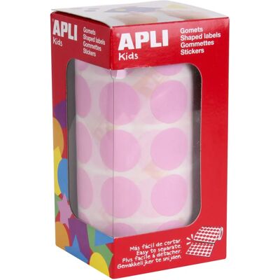 Rouleau d'autocollants ronds Apli 20mm - Fournitures éducatives pour enfants Rouleau d'autocollants ronds Apli 20mm - Fournitures éducatives pour enfants