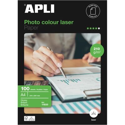 APLI 11833 Weiß Glänzendes Fotopapier - Fotopapier APLI 11833 Weiß Glänzendes Fotopapier - Fotopapier