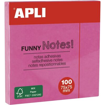 Notes adhésives 'FUNNY Notes!' 75x75 mm, lot de 21 - Notes / Sticky Notes Notes adhésives 'FUNNY Notes!' 75x75 mm, lot de 21 - Notes / Sticky Notes