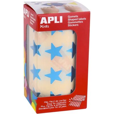 APLI Sterrenstickers Rol - Ø20mm - Blauw - Zelfklevende stickerrol APLI Sterrenstickers Rol - Ø20mm - Blauw - Zelfklevende stickerrol