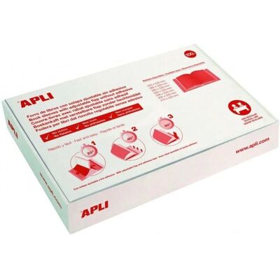 Apli 100 Unidades Funda de Libro 31x53cm Transparente - Funda de libro Apli 100 Unidades Funda de Libro 31x53cm Transparente - Funda de libro