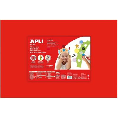 Apli Red Craft Foam 600x400mm - Heat-moldable - Waterproof - 2mm Thick Apli Red Craft Foam 600x400mm - Heat-moldable - Waterproof - 2mm Thick