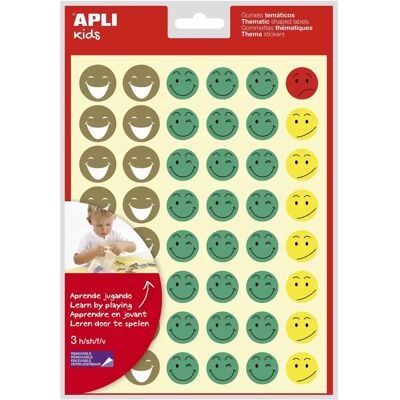Naklejki Apli Multikolor - 5 Sztuk - Stickers Naklejki Apli Multikolor - 5 Sztuk - Stickers