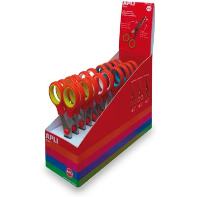 Apli Kids Children's Scissors - Assorted Colours - 12 pcs Apli Kids Children's Scissors - Assorted Colours - 12 pcs