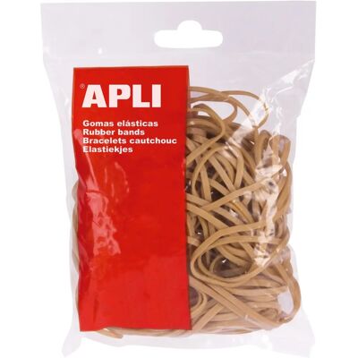 Bandes Élastiques Marron APLI - Ø 120 x 2 mm - 100g Bandes Élastiques Marron APLI - Ø 120 x 2 mm - 100g