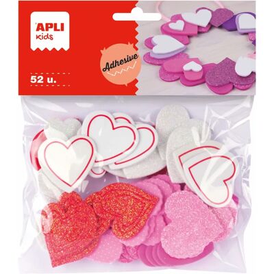 APLI Kids 13283 Mousse de bricolage Lilas, Rose, Rouge, Blanc - Publicité APLI Kids 13283 Mousse de bricolage Lilas, Rose, Rouge, Blanc - Publicité
