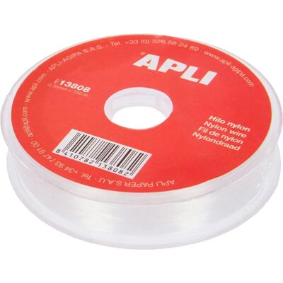 Filo di Nylon APLI 0,35mm x 100m - Filo di Nylon Filo di Nylon APLI 0,35mm x 100m - Filo di Nylon