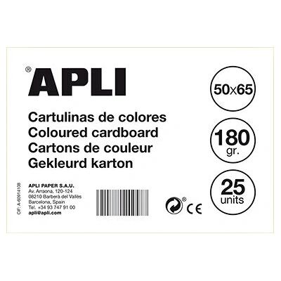 Cartoncino Apli 14256 - 50 x 65 cm - 25 Fogli Cartoncino Apli 14256 - 50 x 65 cm - 25 Fogli