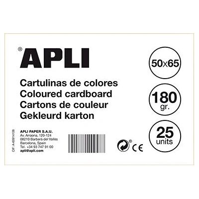 Apli 14264 Kartong - Orange - 50 x 65 cm - 25 blad Apli 14264 Kartong - Orange - 50 x 65 cm - 25 blad