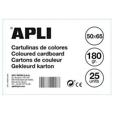 APLI Sky blue 50 x 65 cm - Construction Paper - 25 Sheets APLI Sky blue 50 x 65 cm - Construction Paper - 25 Sheets